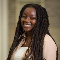 Milstein Program and Graduating Senior ('22) Abena Gyasi Smiling