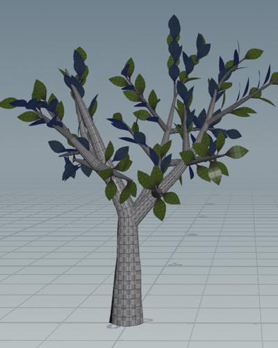 Pompeii Plant Rendered with Leaves in Virtual Reality