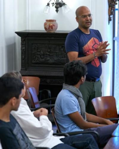 Tapan Parikh and students